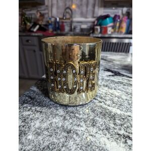 Kirkland's Mercury Glass Christmas Hope Candle Holder Bling Replacement
